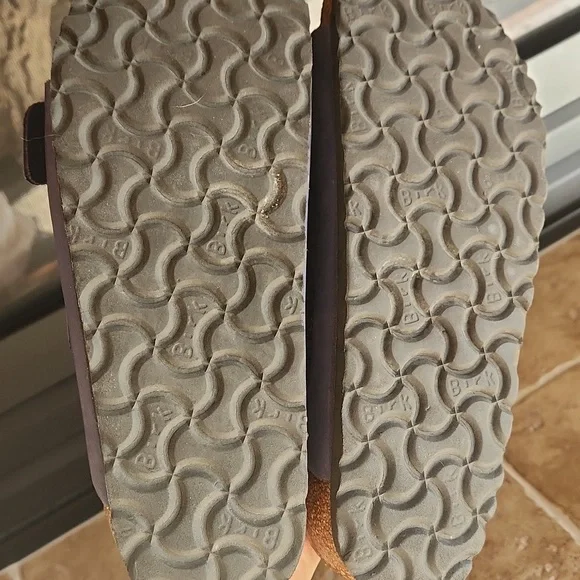 Birkenstock Sandals Wirh Blue Leather Strap Size 38 - Picture 11 of 12